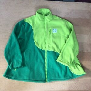 Shiny by Nature Lime Green Fleece Cabin Jacket Full-Zip 3XL